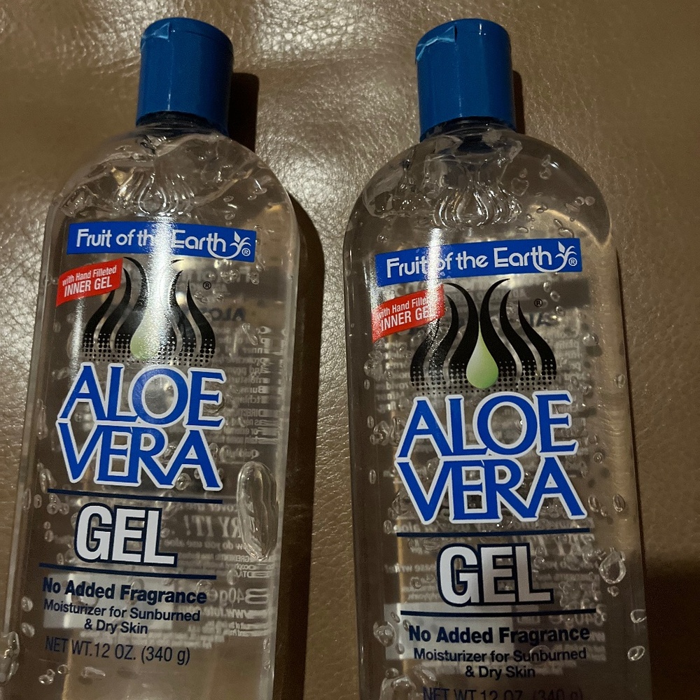 2 bottles, aloe vera gel